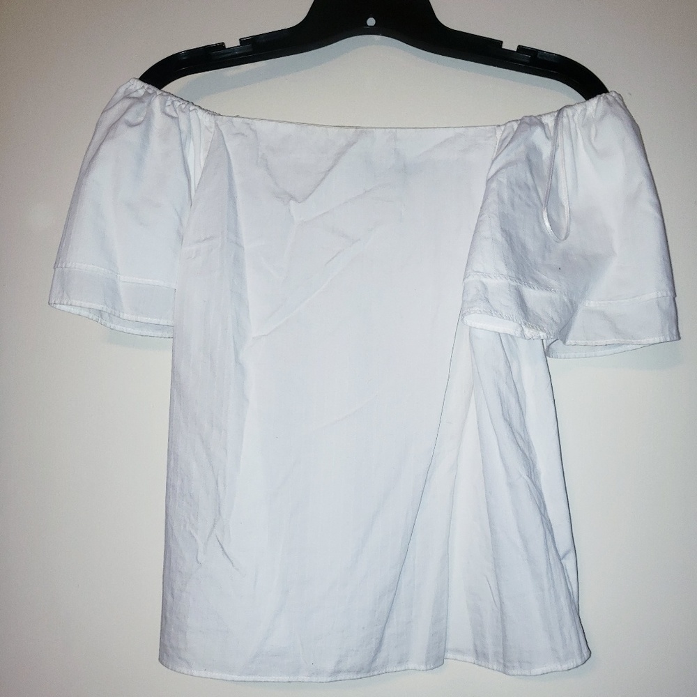 Off the shoulder or on shirt
